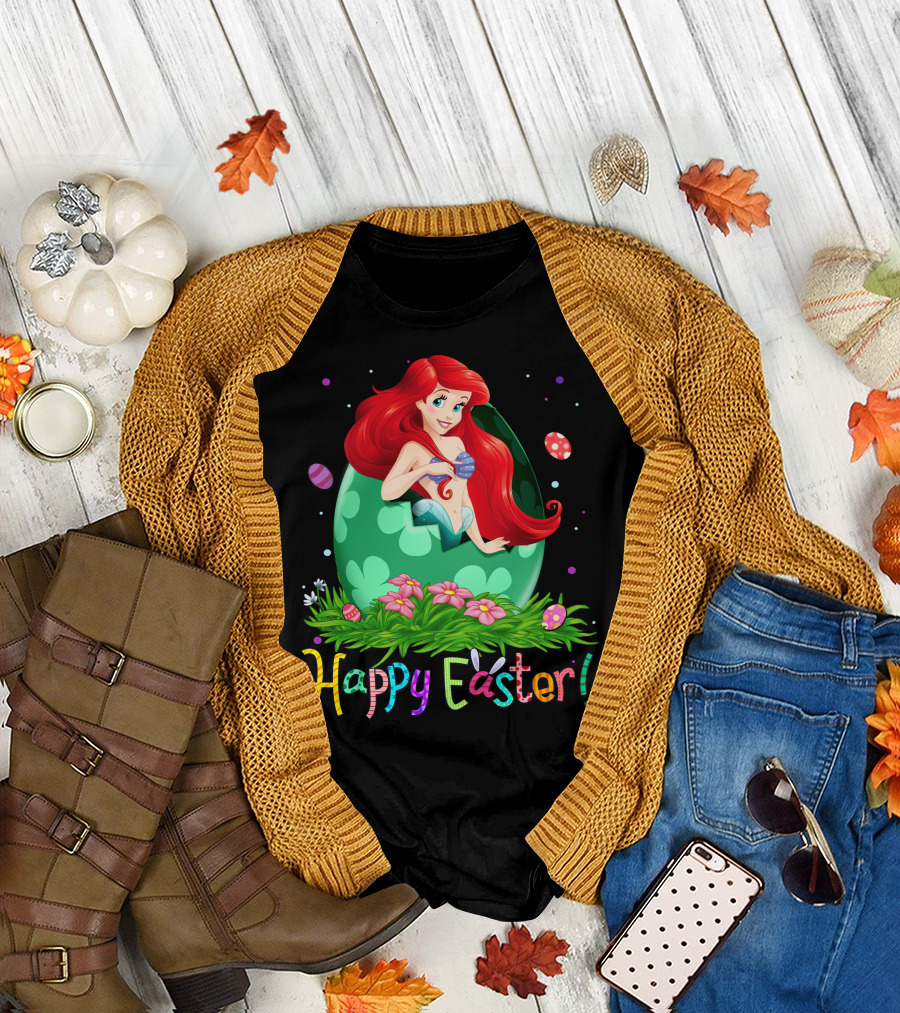 Happy Easter Mermaid Egg Ariel T-Shirt