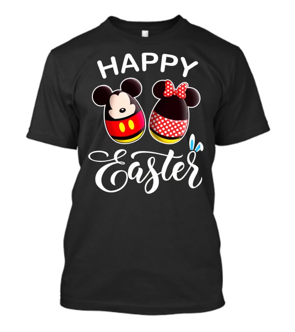 Happy Easter Mickey Minnie Eggs T-Shirt