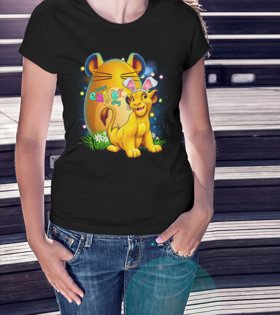 Simba Happy Easter Day Bunny Ears Egg T-Shirt