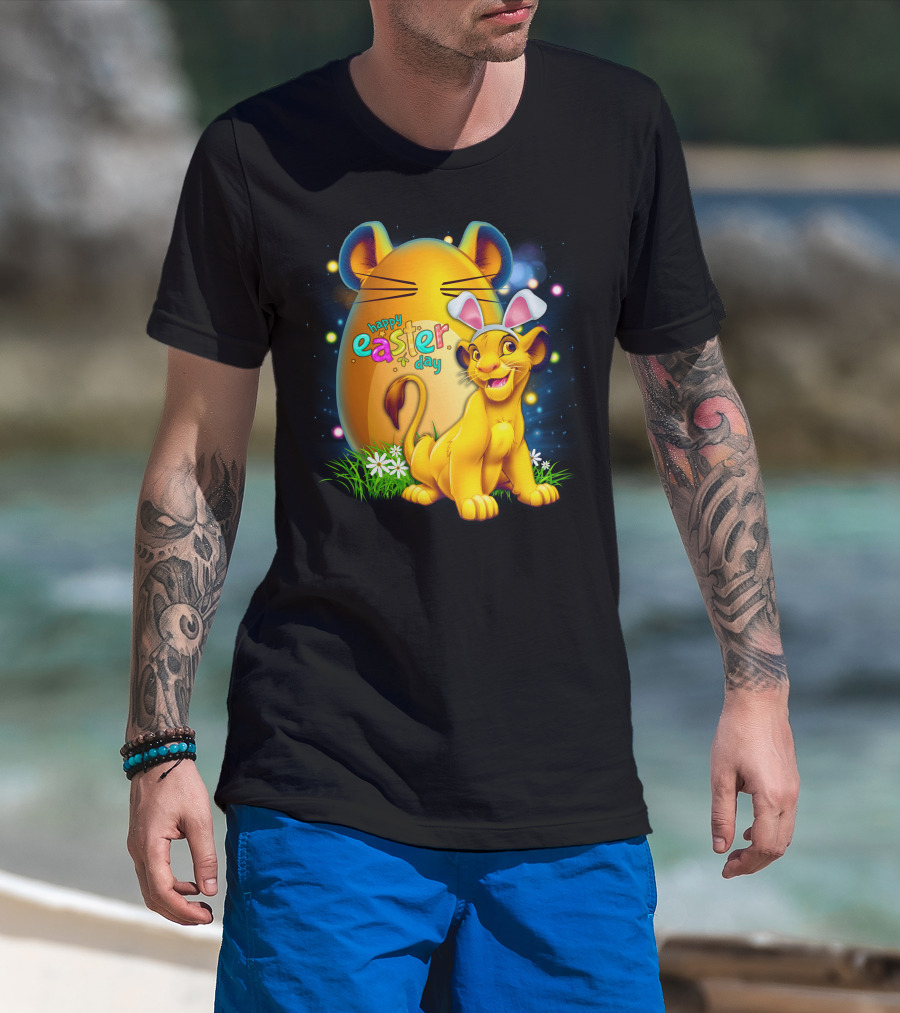 Simba Happy Easter Day Bunny Ears Egg T-Shirt