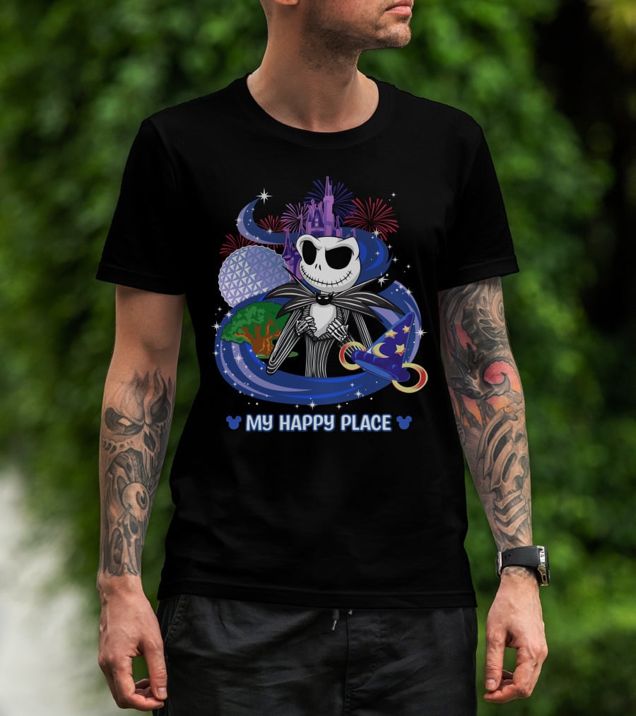 My Happy Place Jack Castle Fireworks Magic Hat T-Shirt