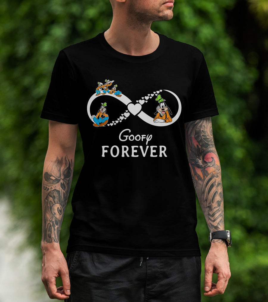 Goofy Forever Infinity Heart Theme T-Shirt