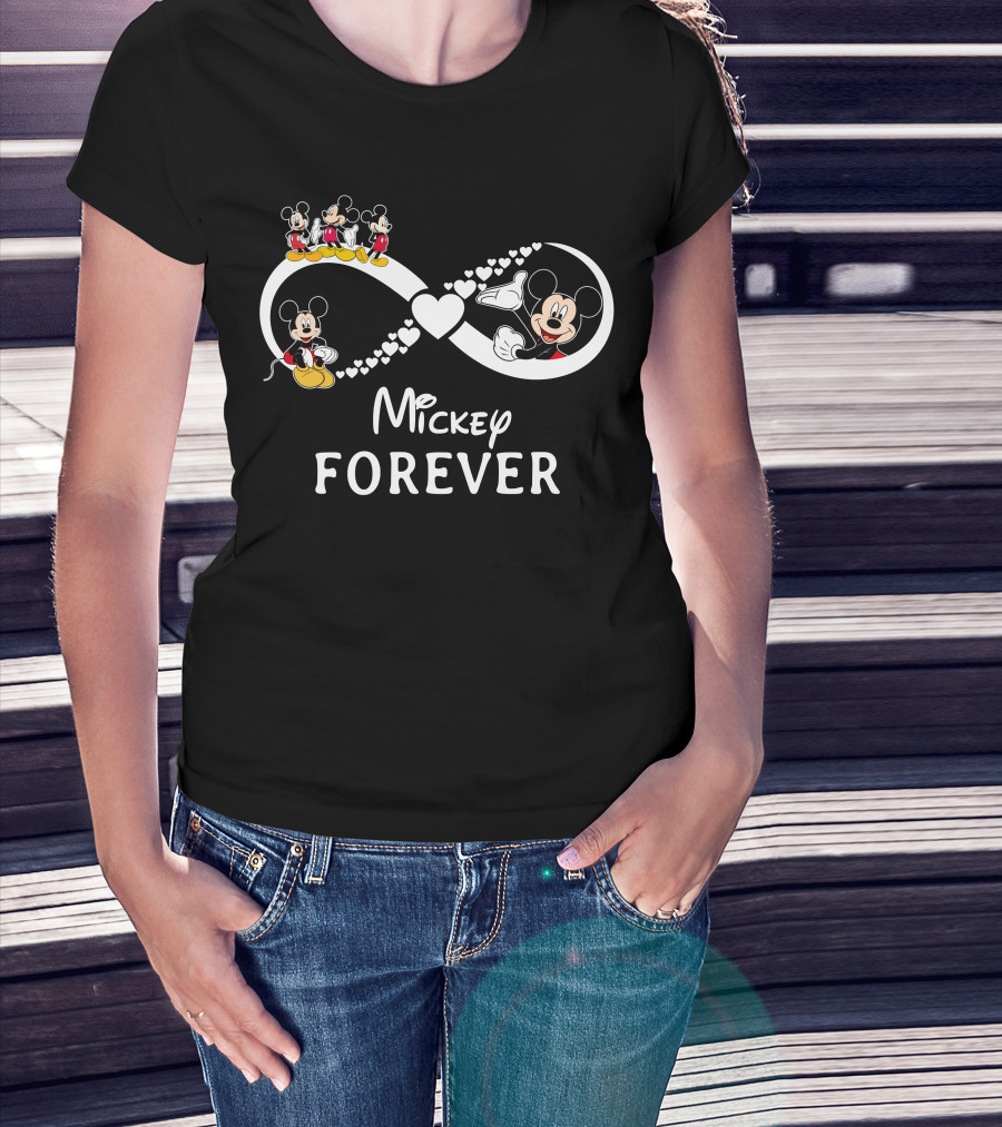Mickey Forever Infinity Hearts T-Shirt