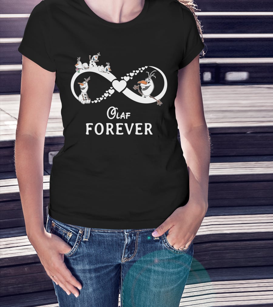 Olaf Forever Infinity Heart Snowman T-Shirt