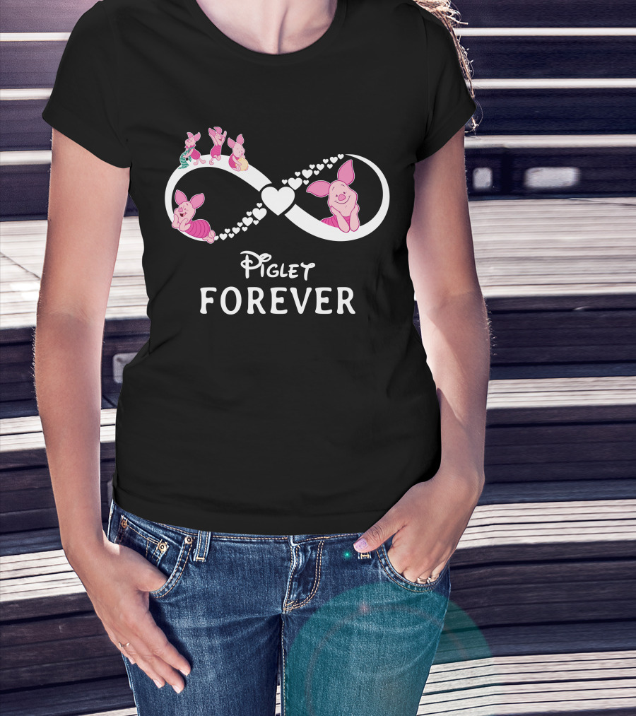 Piglet Forever Infinity Heart T-Shirt