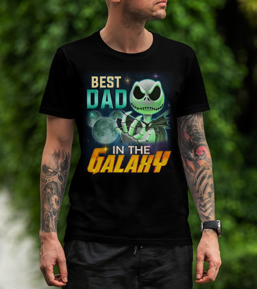 Best Dad In The Galaxy Jack Skellington T-Shirt