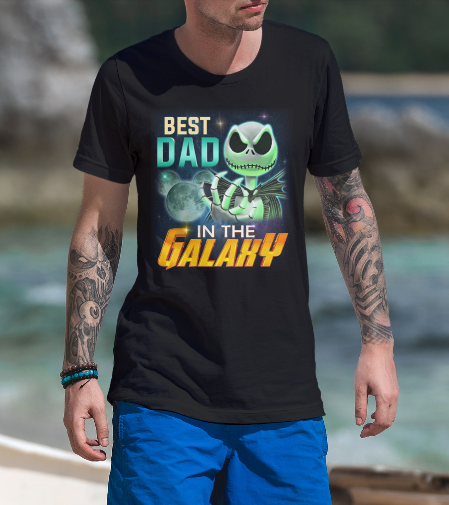 Best Dad In The Galaxy Jack Skellington T-Shirt