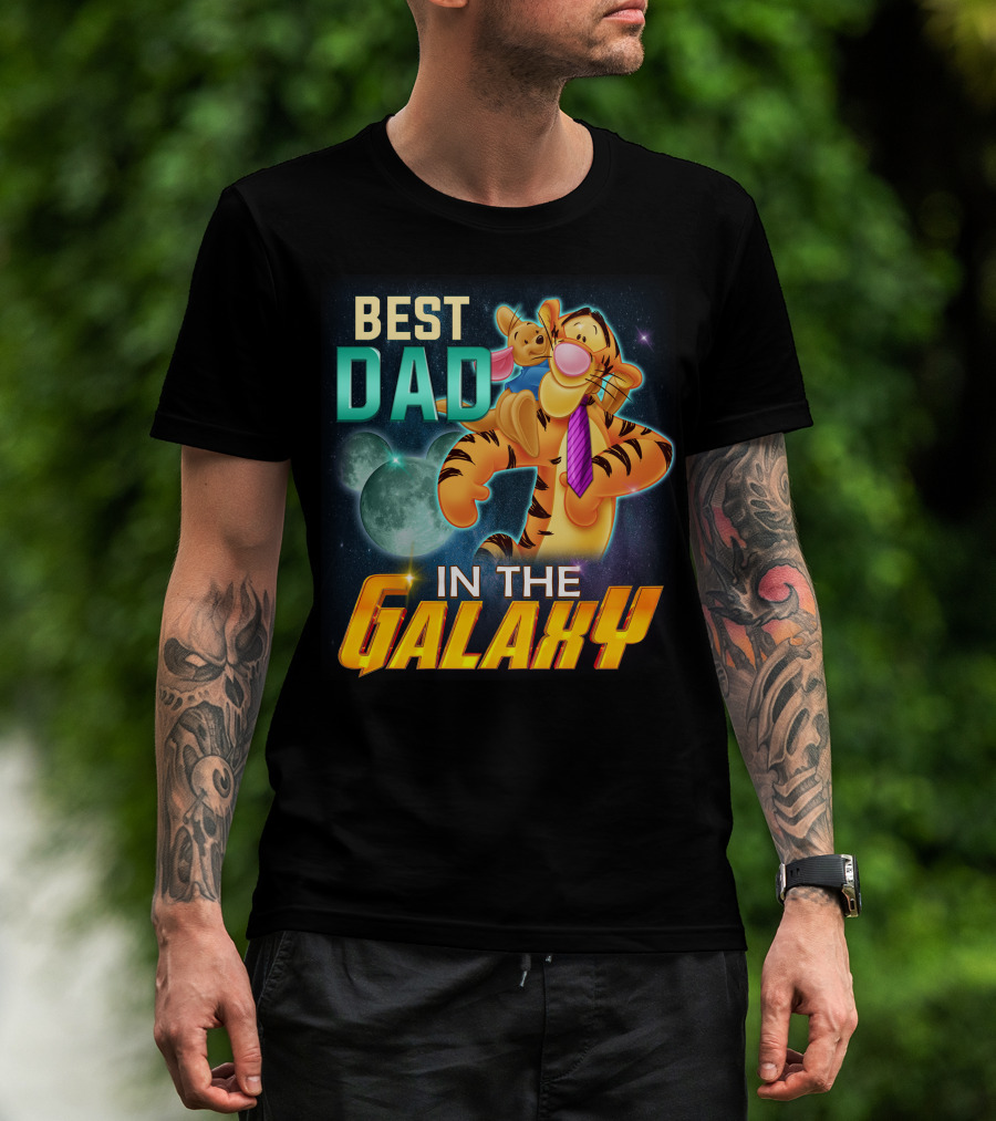 Best Dad Tigger IN The Galaxy T-Shirt