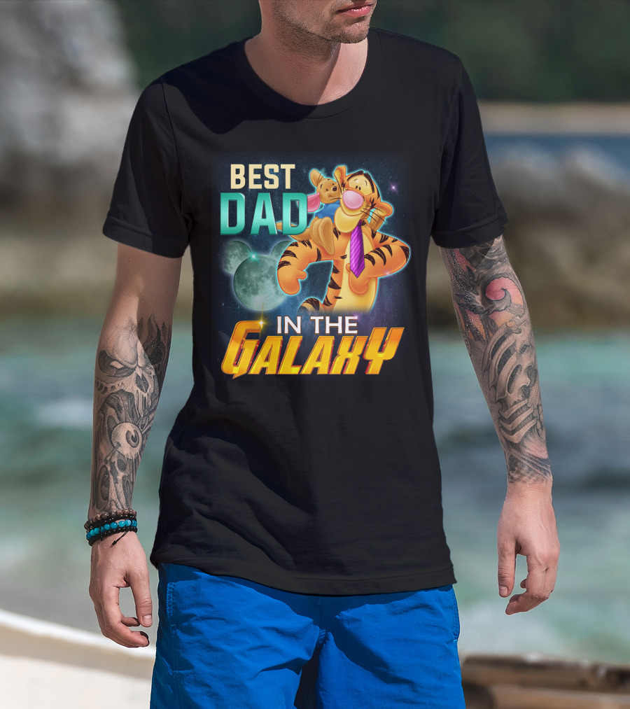 Best Dad Tigger IN The Galaxy T-Shirt