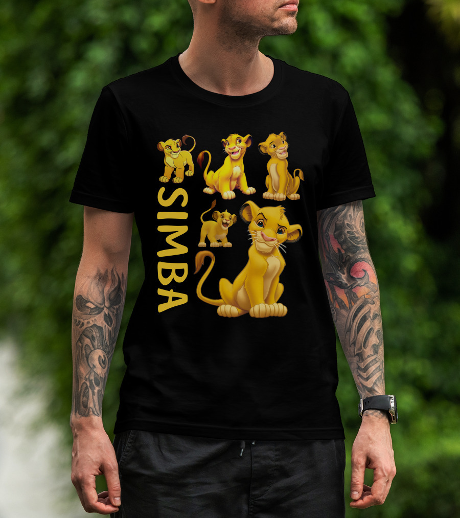 Simba Lion King Character Expressions Compilation T-Shirt
