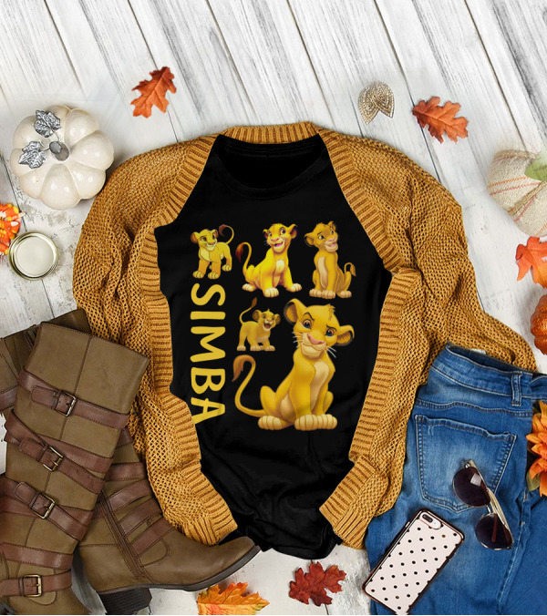 Simba Lion King Character Expressions Compilation T-Shirt