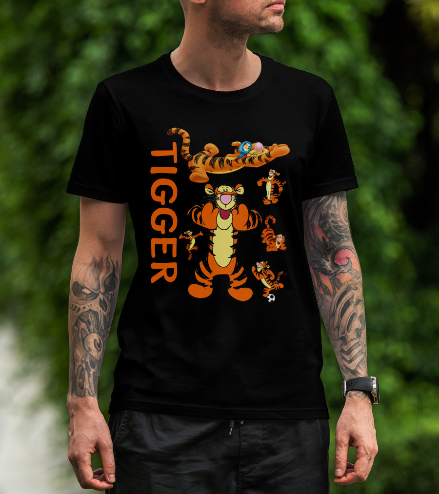 Tigger Playful Energetic Poses Collection T-Shirt