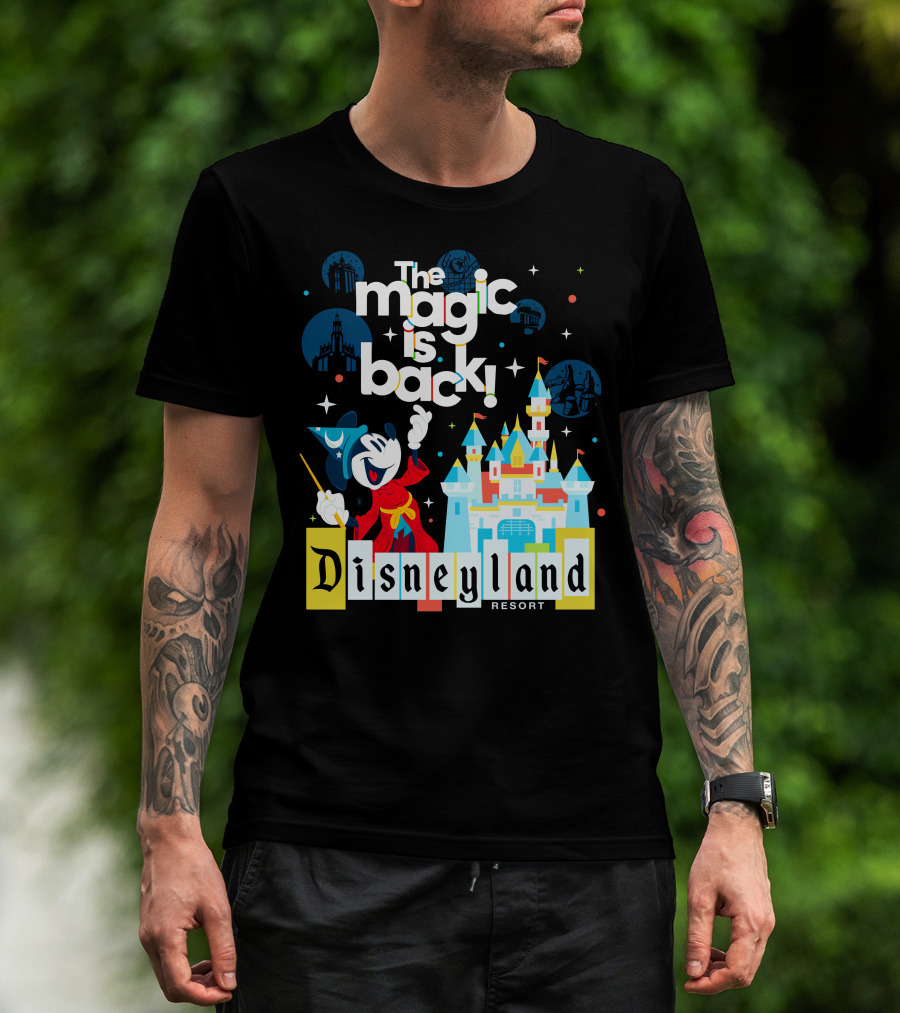 The Magic Is Back Disneyland Resort Mickey Castle T-Shirt