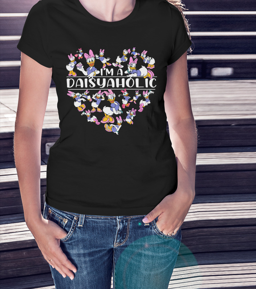 I'm A Daisyaholic Disney Daisy Duck Characters T-Shirt