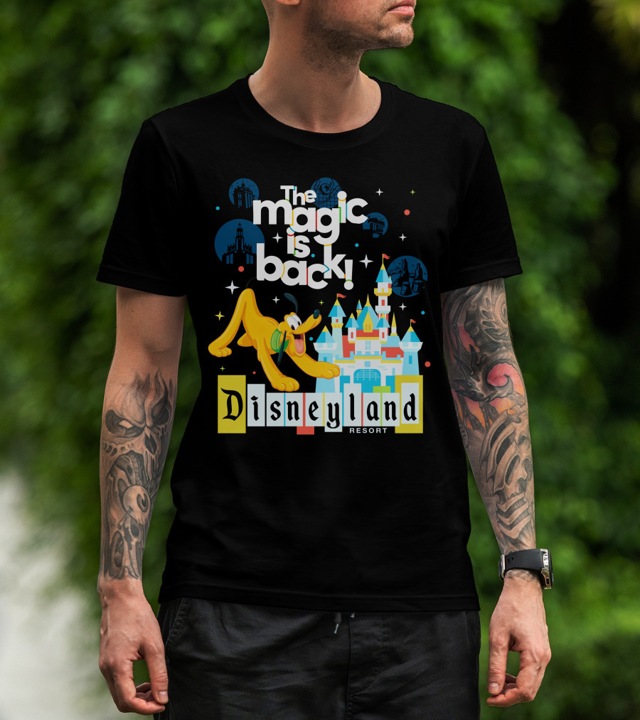The Magic Is Back Disneyland Resort Pluto T-Shirt