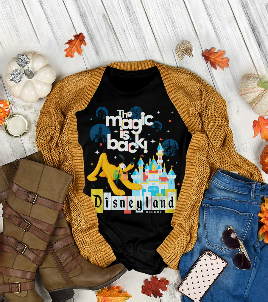 The Magic Is Back Disneyland Resort Pluto T-Shirt