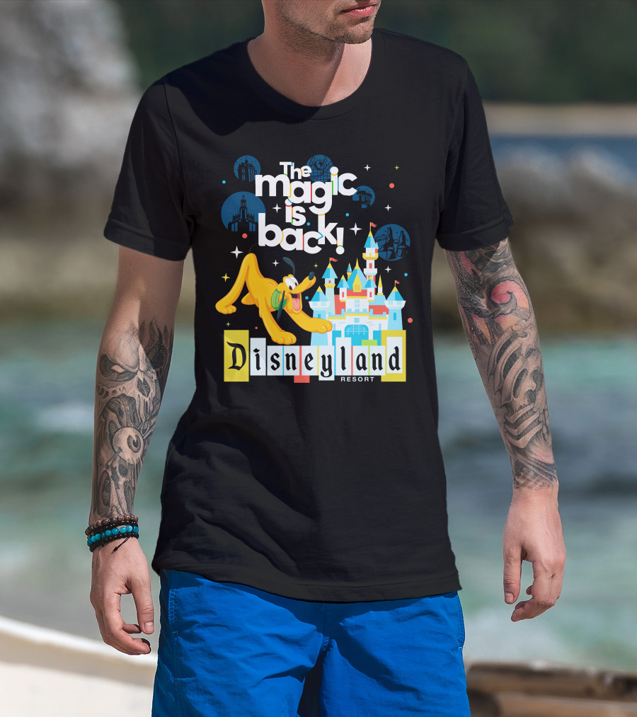 The Magic Is Back Disneyland Resort Pluto T-Shirt