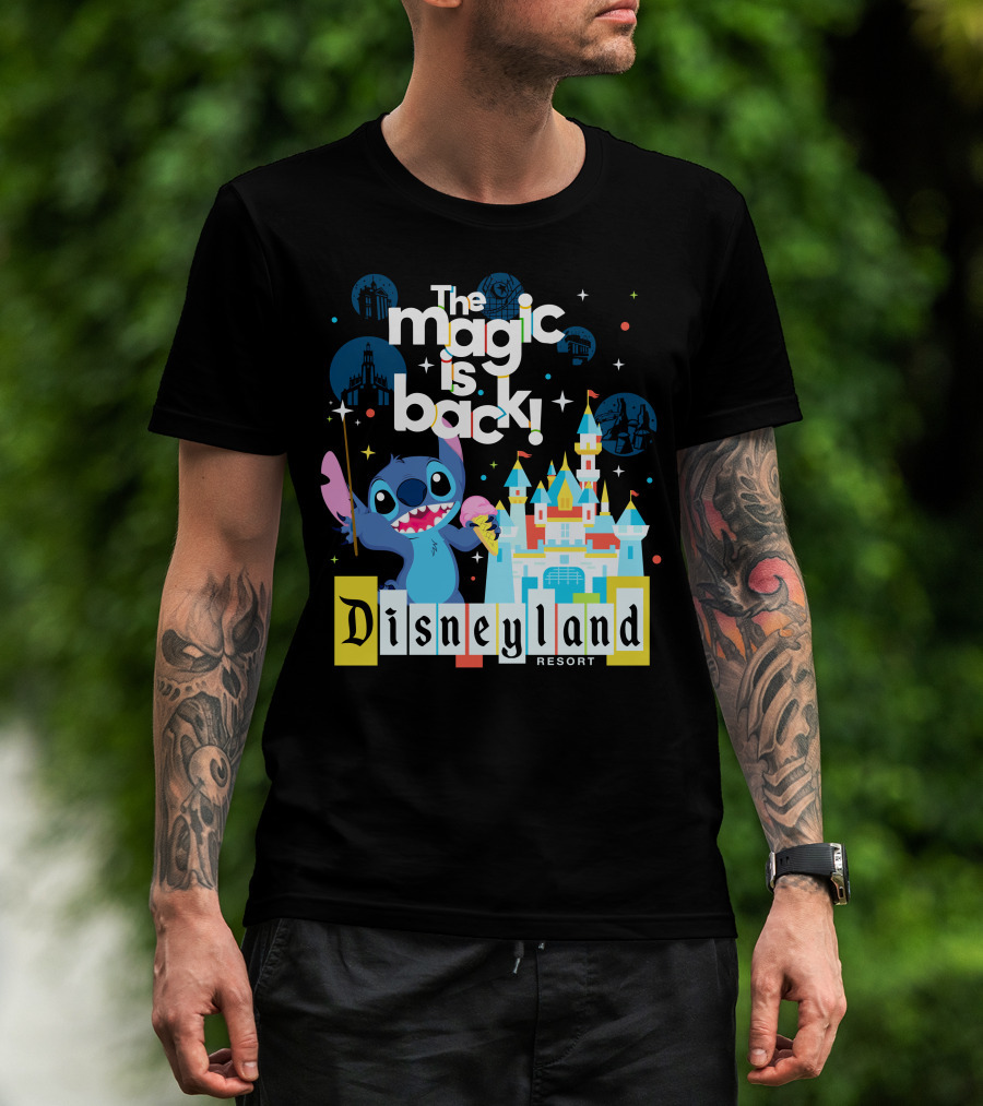 The Magic Is Back Stitch Disneyland Resort T-Shirt