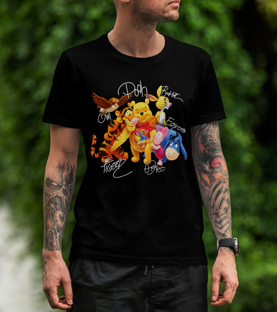 Pooh Tigger Piglet Eeyore Owl Rabbit T-Shirt