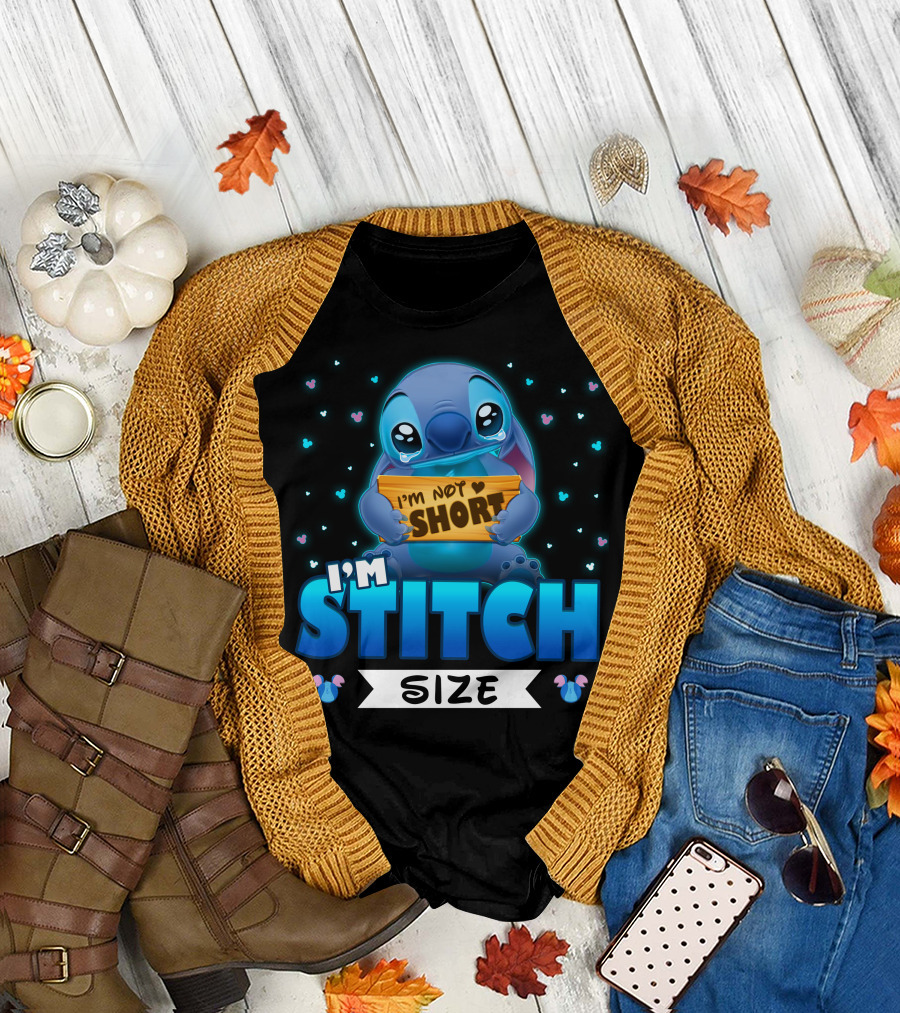 I'm Stitch I'm Not Short Size T-Shirt