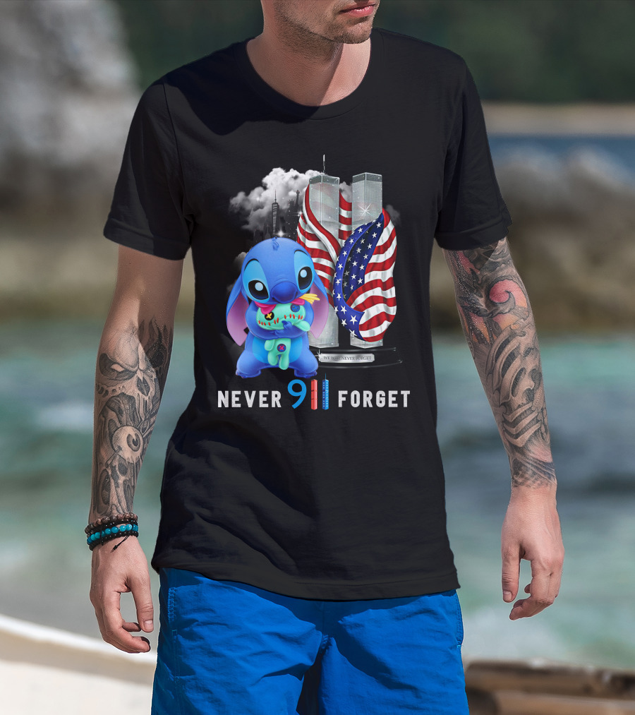 Never 911 Forget Stitch-D T-Shirt