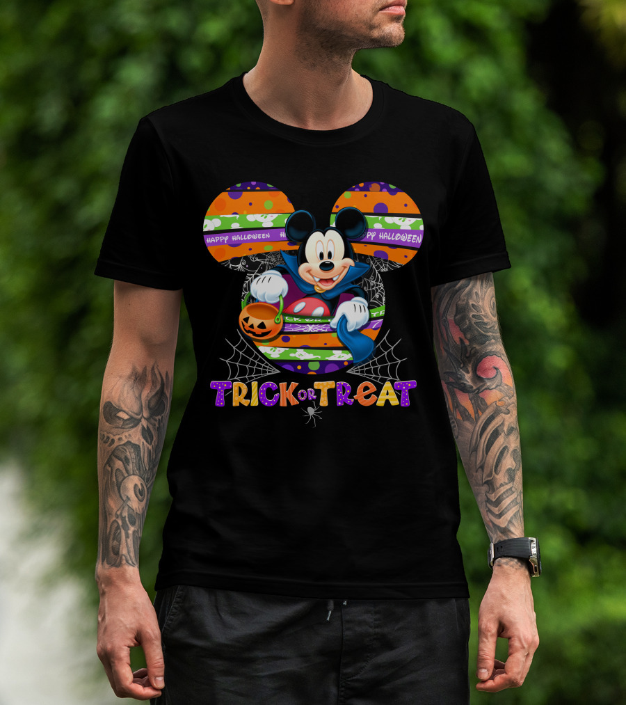 Mickey Mouse Happy Halloween Trick Or Treat T-Shirt