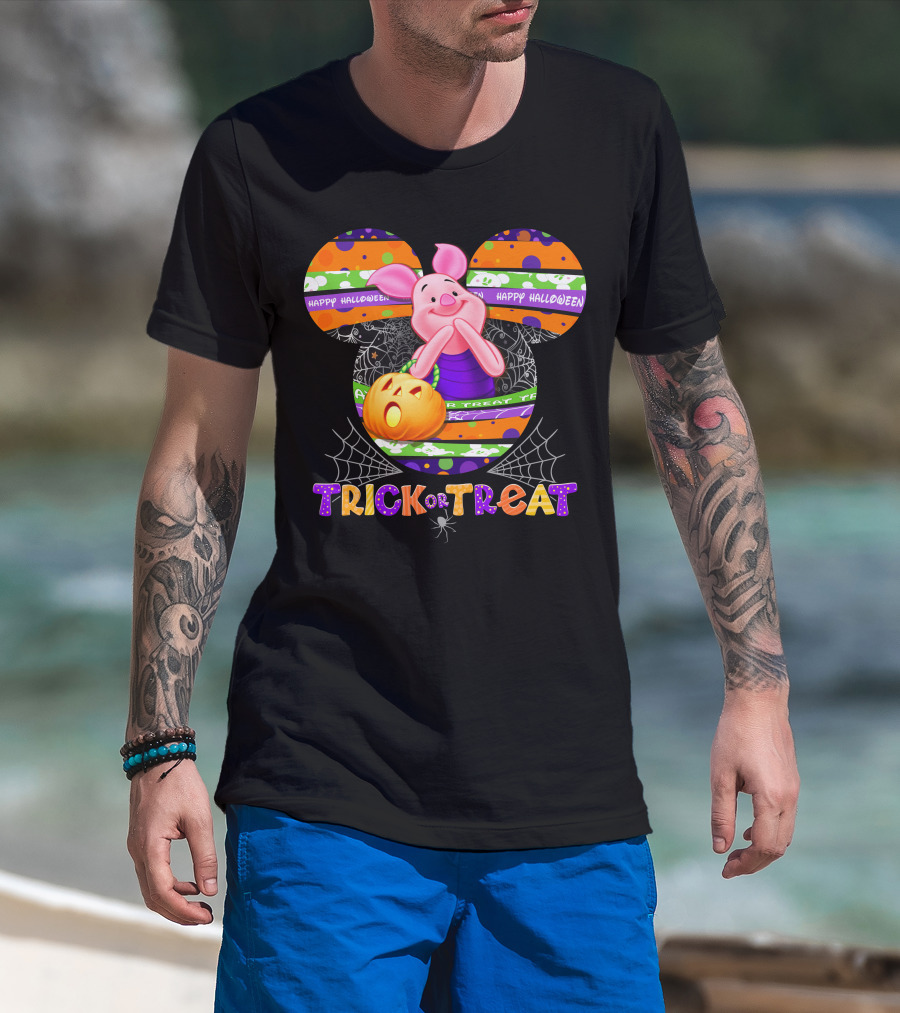 Happy Halloween Piglet Trick Or Treat T-Shirt