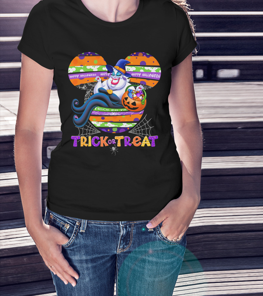 Ursula Trick Or Treat Happy Halloween T-Shirt