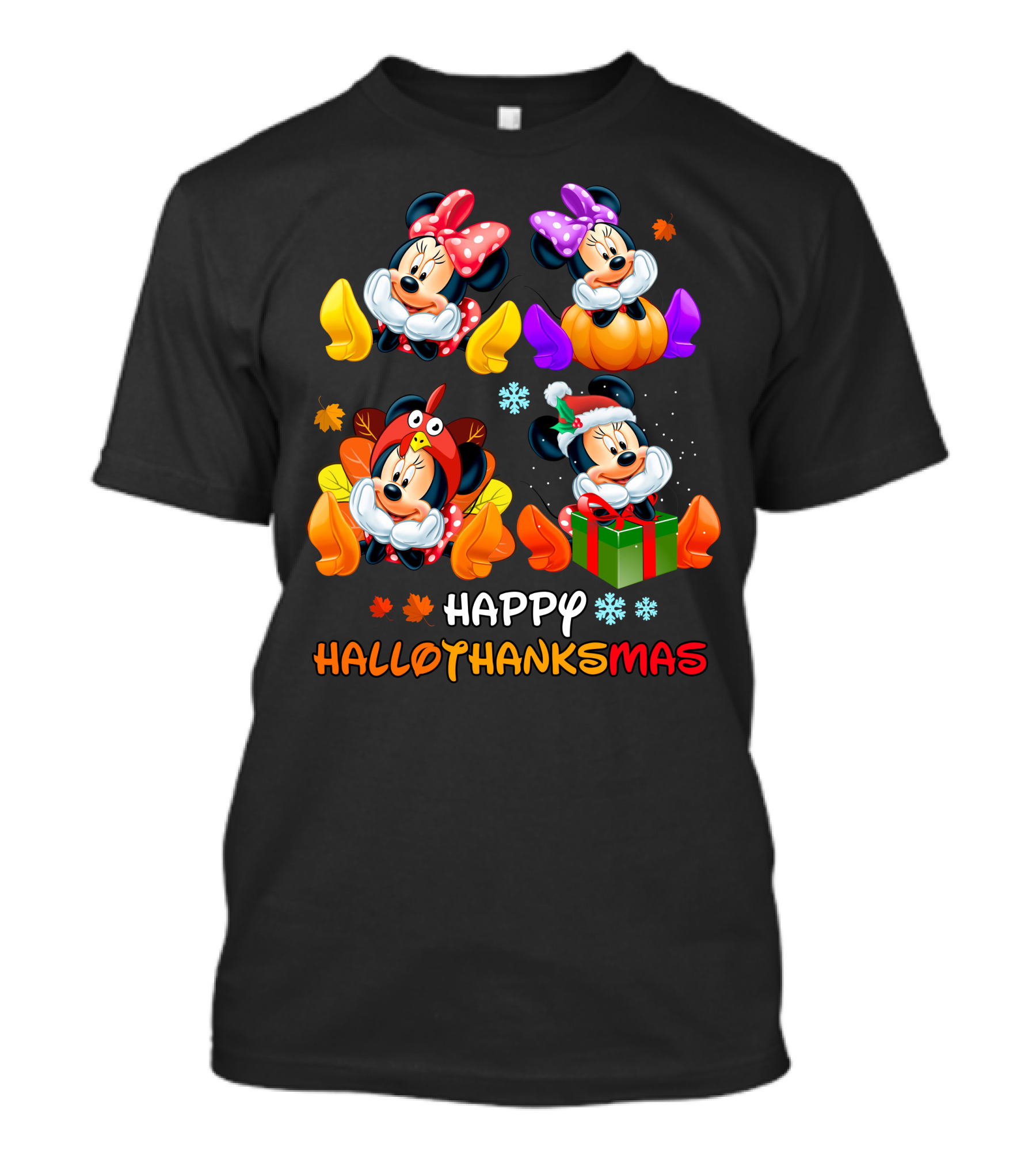 Happy Hallothanksmas Minnie Mouse Seasons T-Shirt