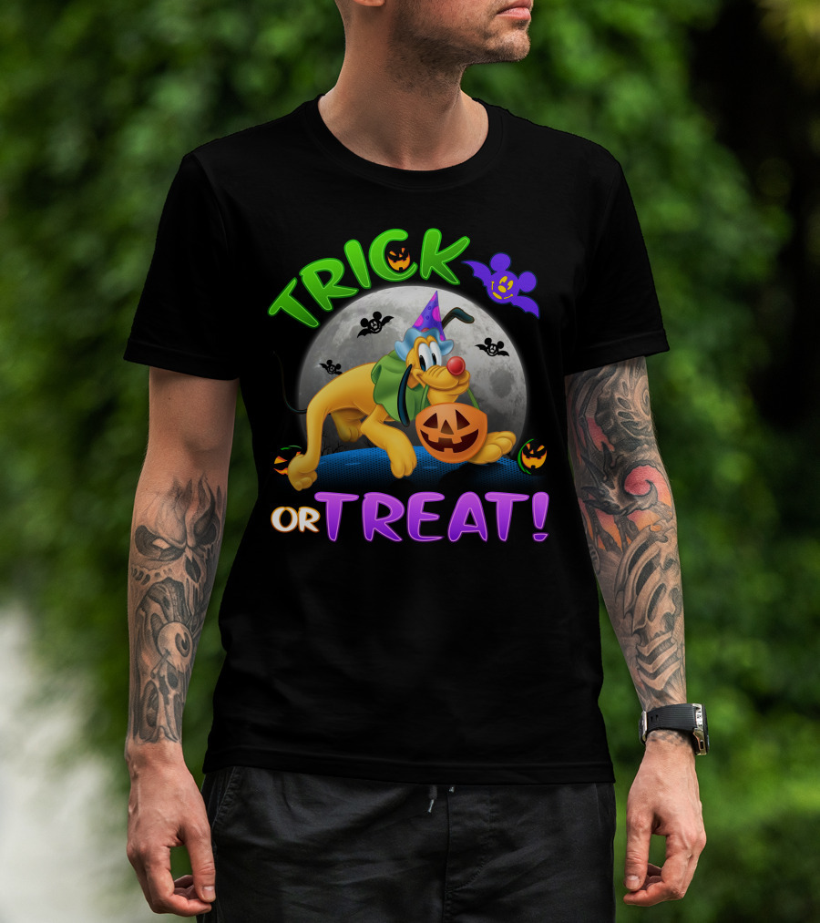 Trick Or Treat Pluto Halloween Disney T-Shirt
