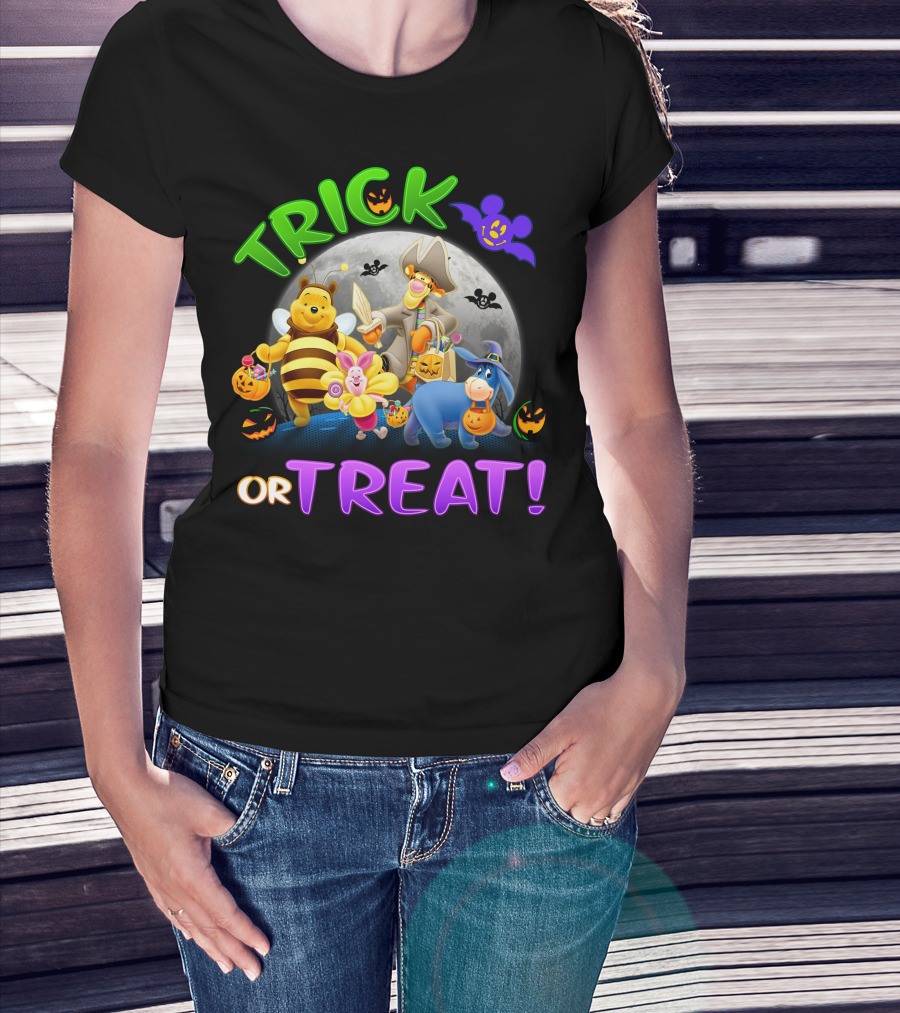 Trick Or Treat Winnie The Pooh Halloween Adventure T-Shirt