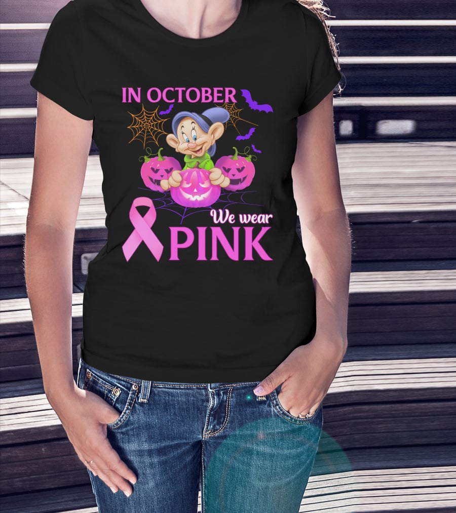 In October We Wear Pink Dopey T-Shirt
