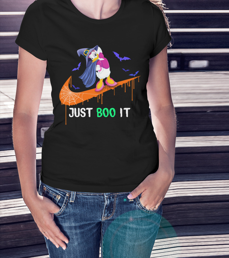 Daisy Witch Just Boo It Halloween Nike Style T-Shirt