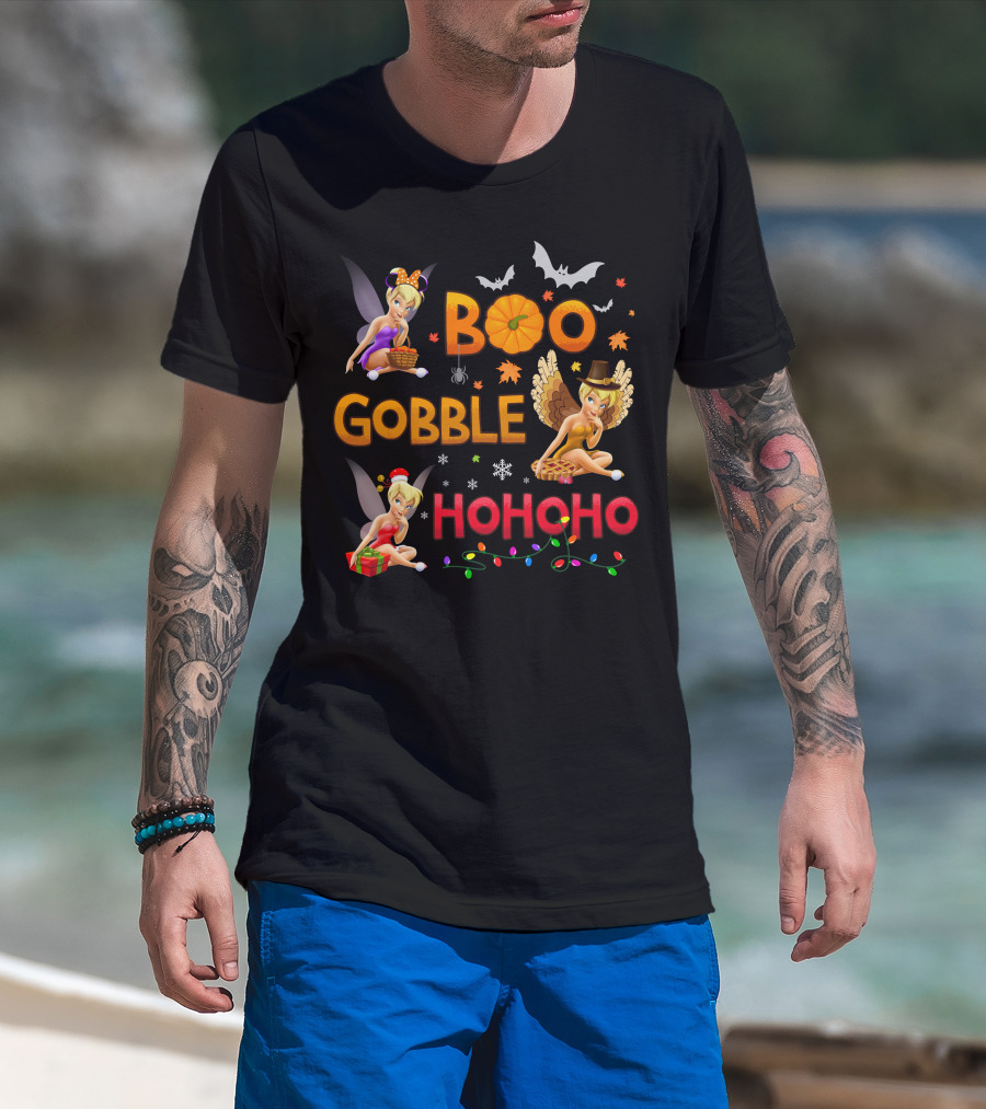 Boo Gobble Hohoho Tinker Bell T-Shirt