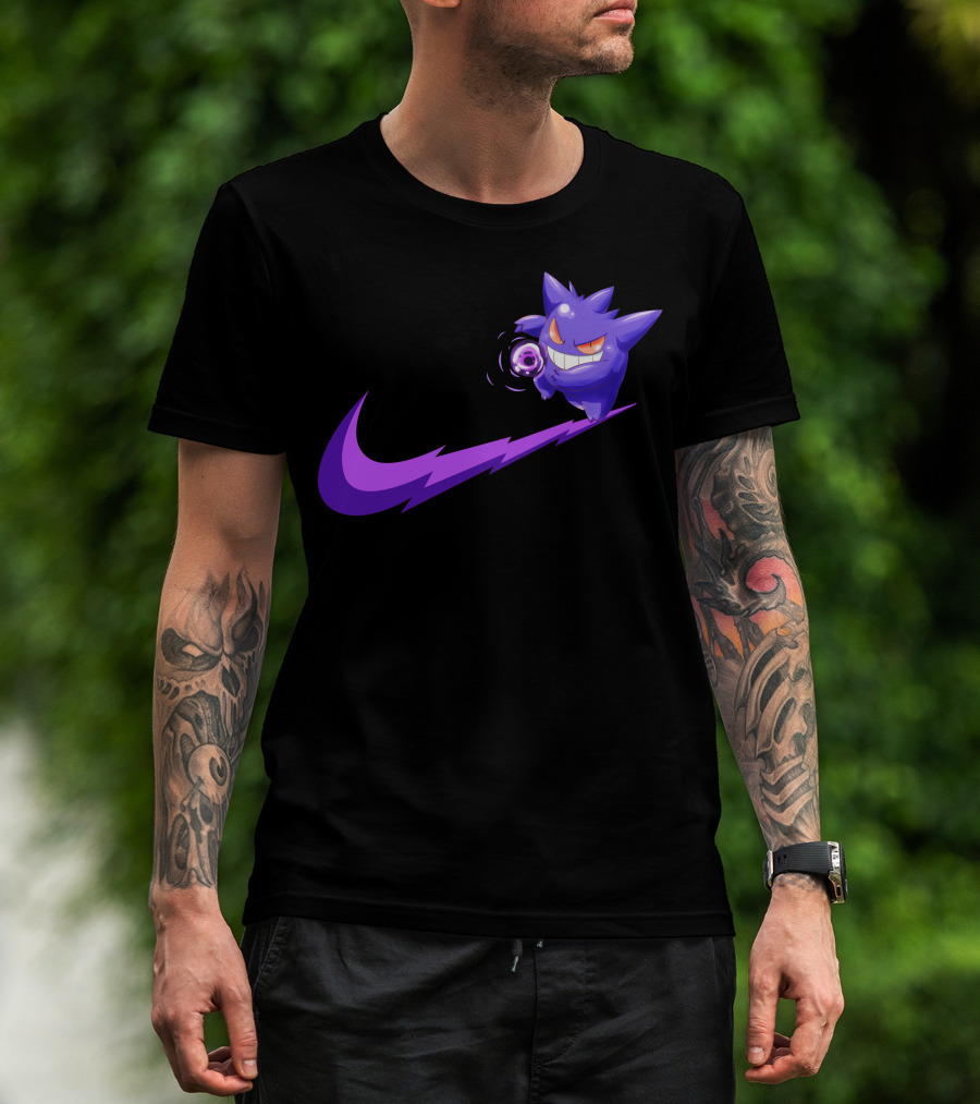 Gengar Ghost Type Nike Crossover T-Shirt