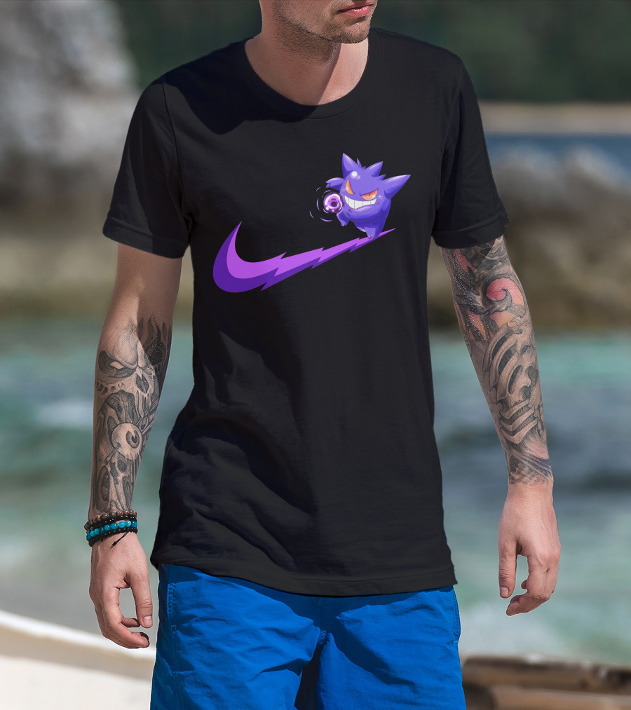 Gengar Ghost Type Nike Crossover T-Shirt