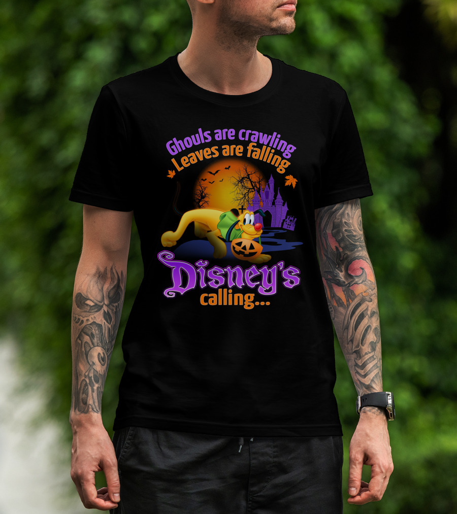 Ghouls Are Crawling Disney's Calling Pluto Halloween T-Shirt