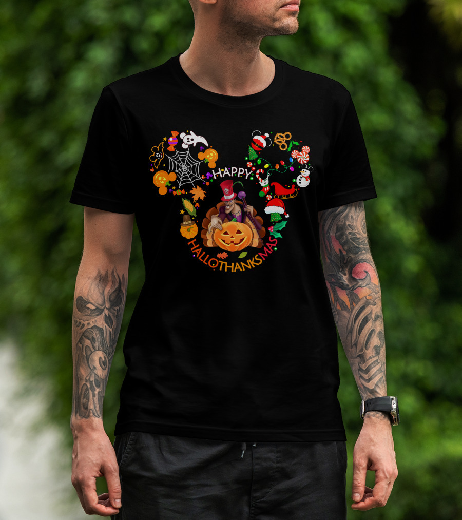 Happy Hallothanksmas Dr. Facilier Pumpkin T-Shirt