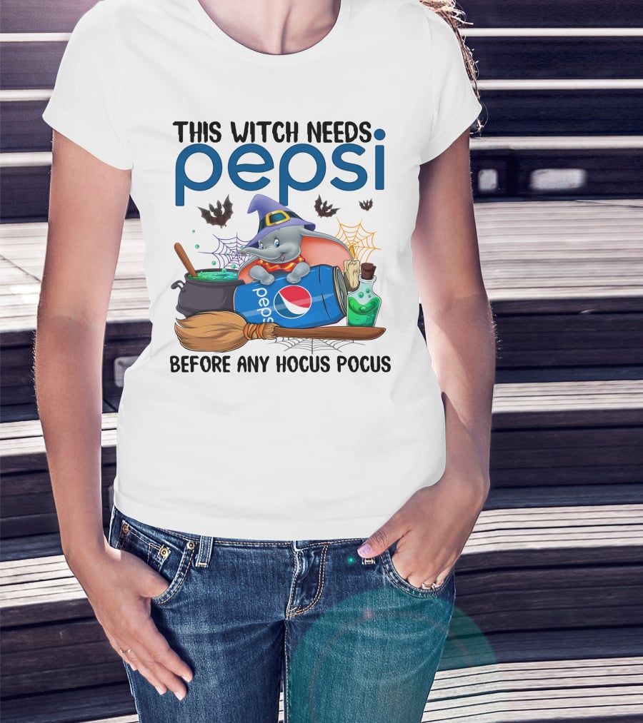 This Witch Needs Pepsi Dumbo Before Any Hocus Pocus T-Shirt