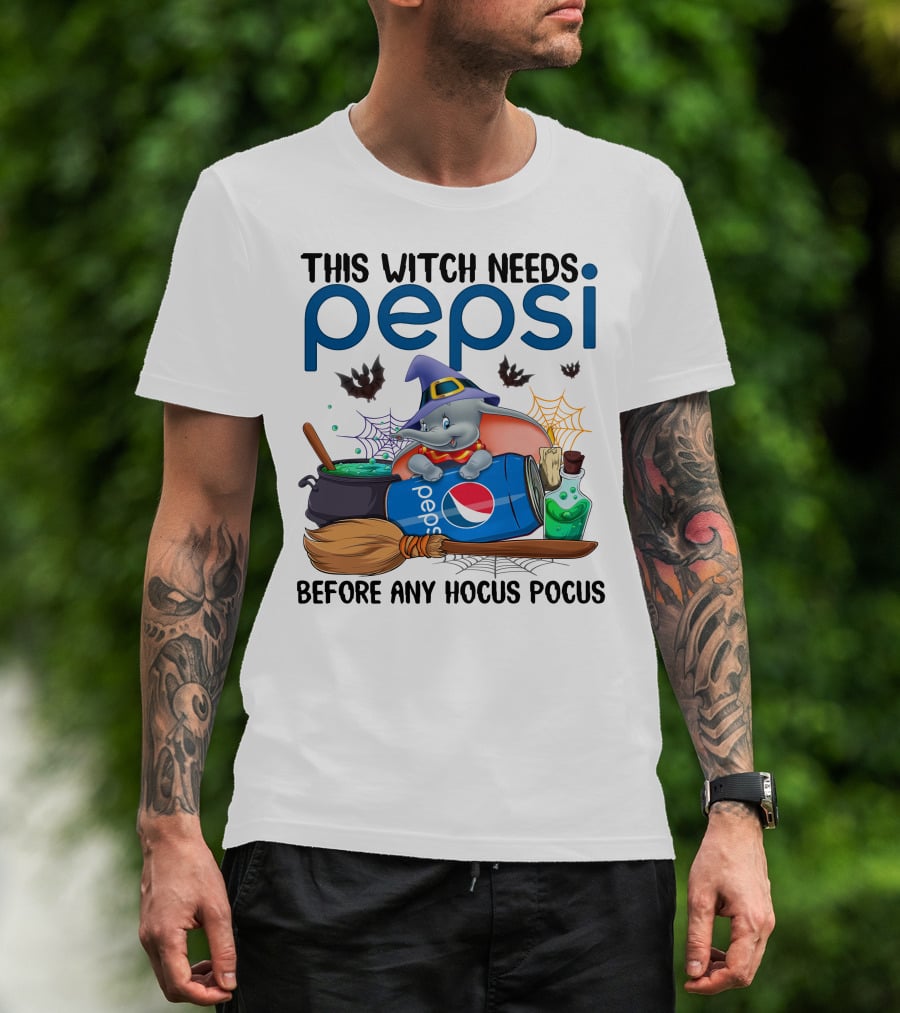 This Witch Needs Pepsi Dumbo Before Any Hocus Pocus T-Shirt