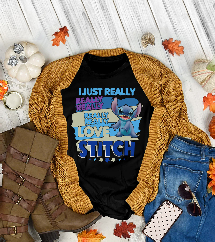 I Just Really Really Really Really Love Stitch T-Shirt