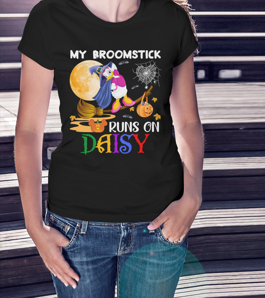 My Broomstick Runs On Daisy T-Shirt