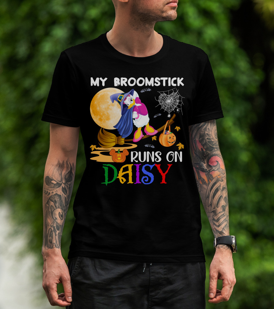 My Broomstick Runs On Daisy T-Shirt