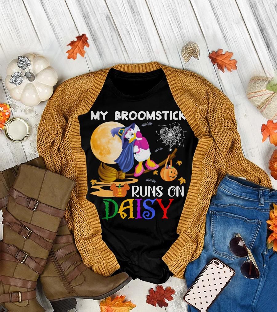 My Broomstick Runs On Daisy T-Shirt