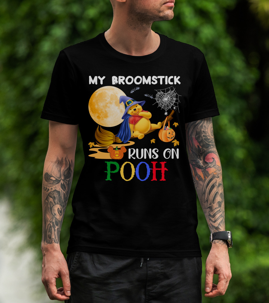 My Broomstick Runs On Pooh T-Shirt