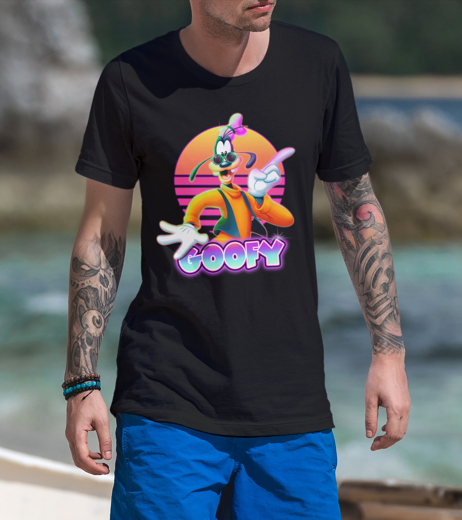 Goofy Retro 80S Sunset Aesthetic T-Shirt