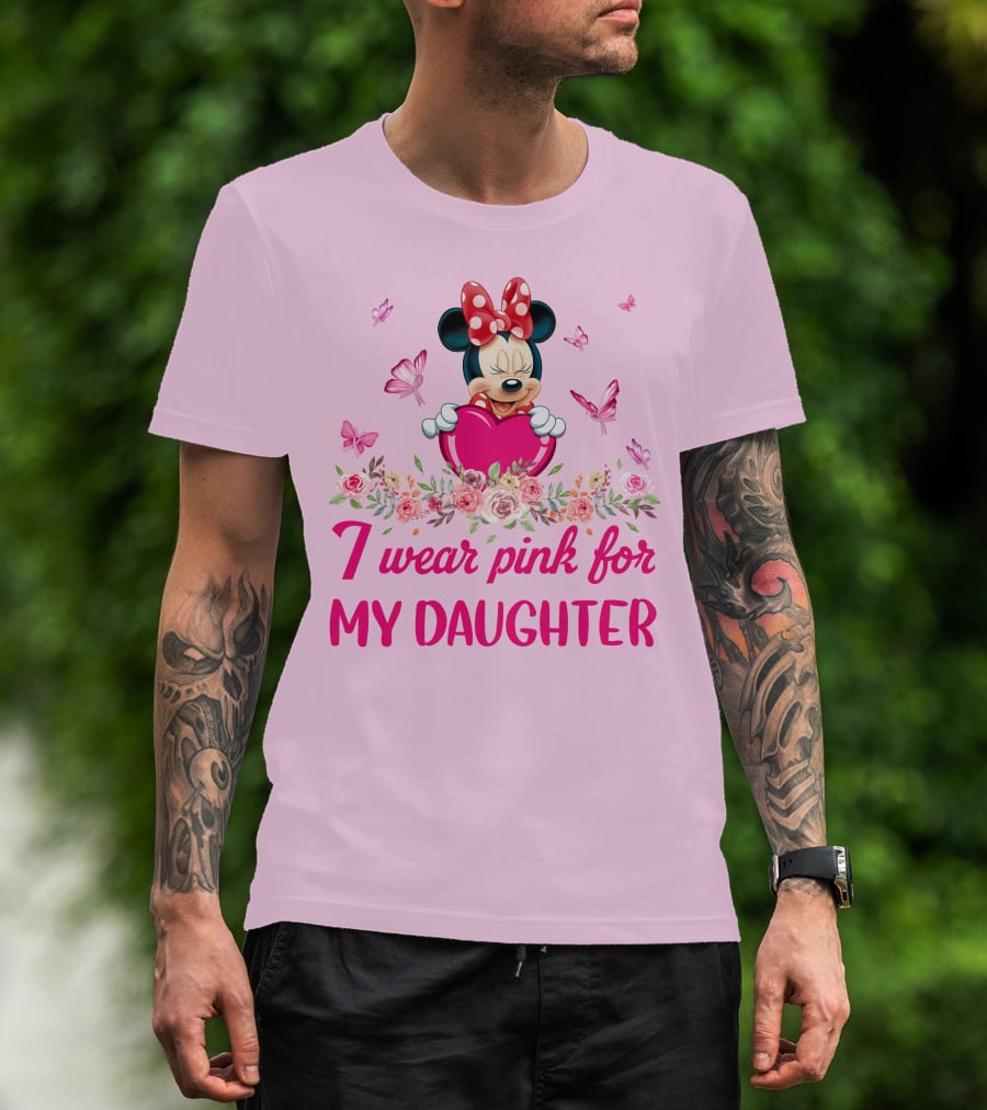 Minnie I Wear Pink For My Daughter T-Shirt