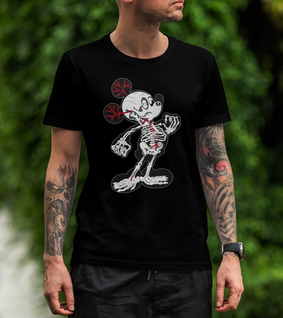 Dn 15 Skeletal X-Ray Mouse Anatomy T-Shirt