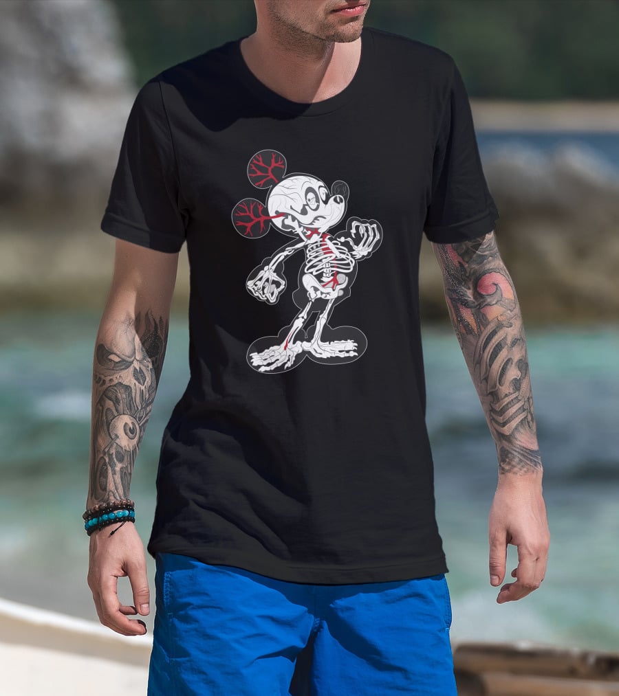 Dn 15 Skeletal X-Ray Mouse Anatomy T-Shirt