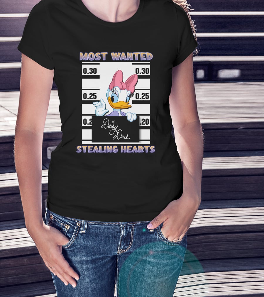 Most Wanted Daisy Duck Stealing Hearts T-Shirt